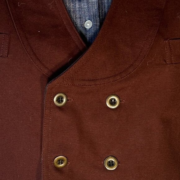 Frontier Classics SZ M Maroon Canvas Western Rodeo Timeless Equestrian Old West - Picture 4 of 8